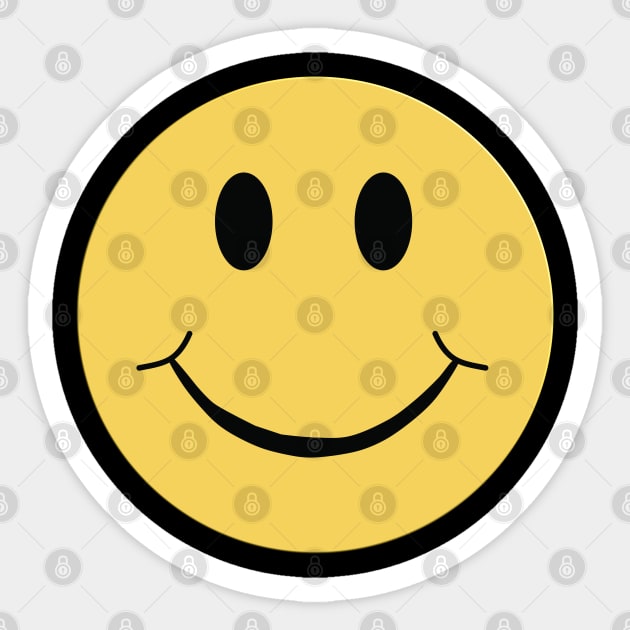 Retro Acid House Happy Hardcore Ravers Sticker by RuftupDesigns